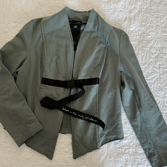 Studio B3 knit grey/green lagenlook jacket EU 44/46 - Picture 4 of 9